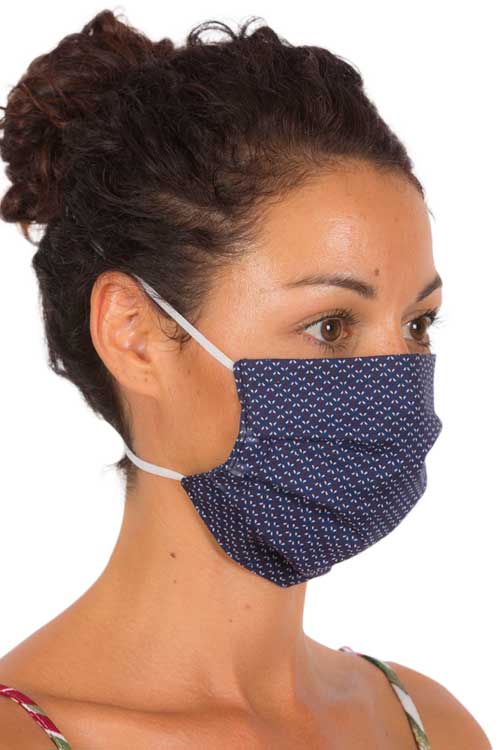 Masque tissu lavable à motifs