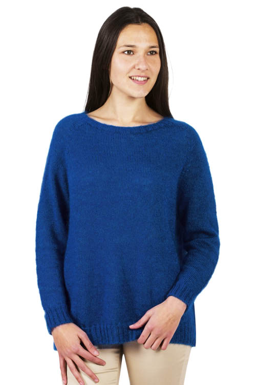 Pull laine jersey col rond
