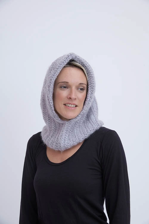 Cagoule Hiver Mixte Laine/modal - Coupe-vent, Thermique - Compatible Casque (vélo, Ski, Moto) - Ouverture Pour Queue De Cheval