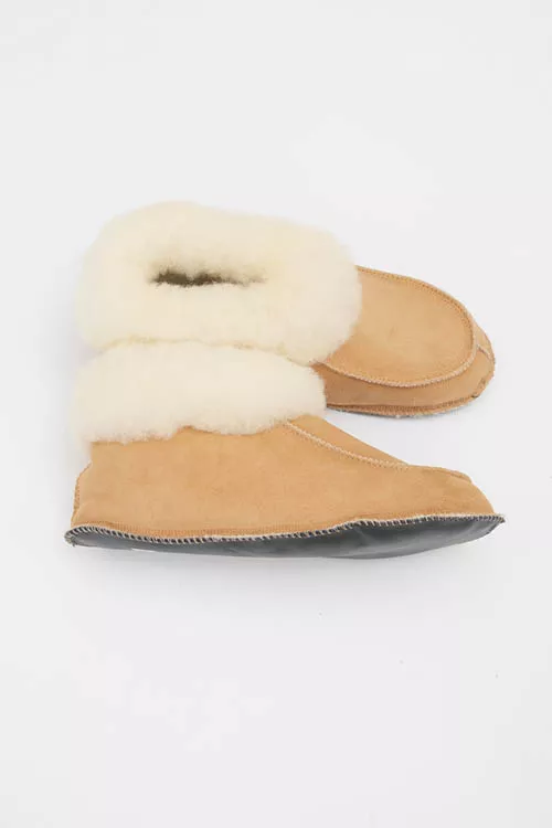 Chaussons peau d'agneau pour hommes