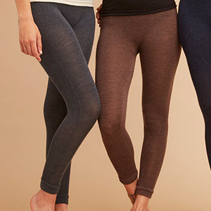 Legging laine acier