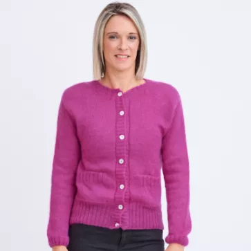 Gilet en laine à poches femme