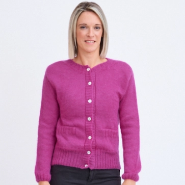 Gilet en laine à poches femme