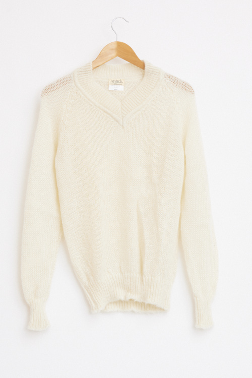 Pull laine col V   