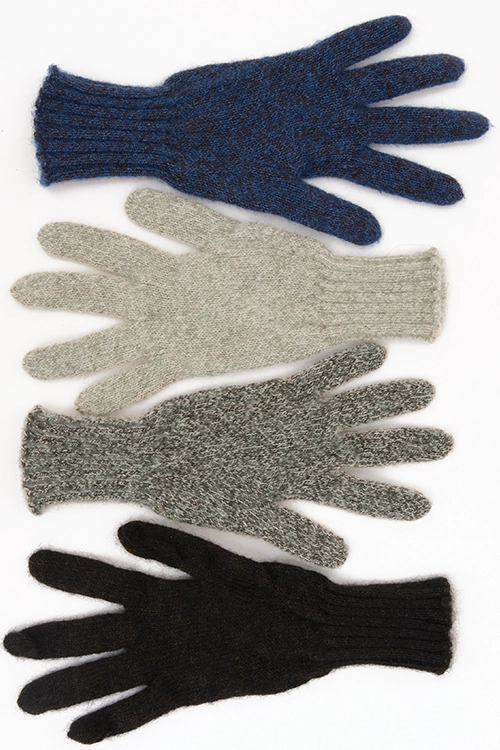 Gants duvet de mohair et yack mixtes