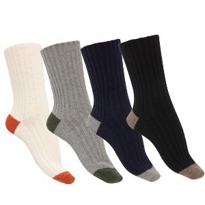 Chaussettes en laine recyclée