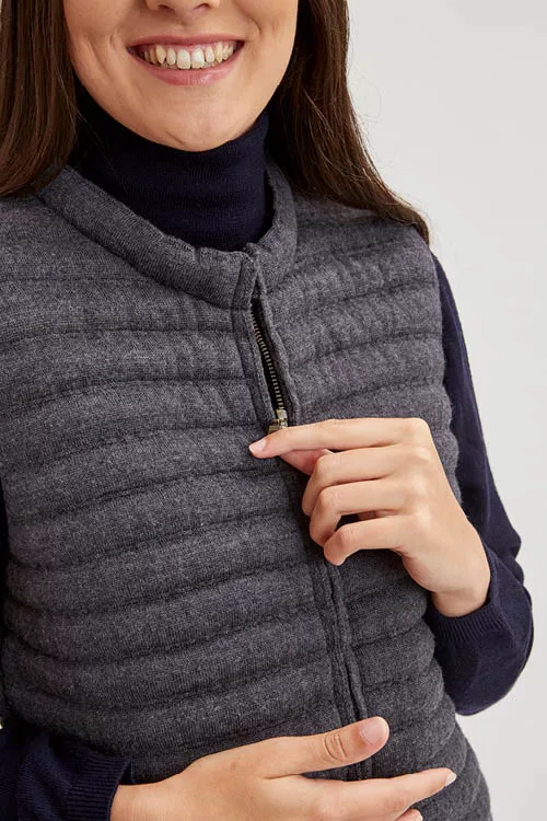 Doudoune sans manche pour femme