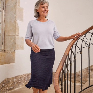 Jupe en laine mérinos