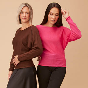 Pull en laine mérinos chauve-souris