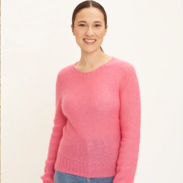 Petit pull laine mohair pour femme