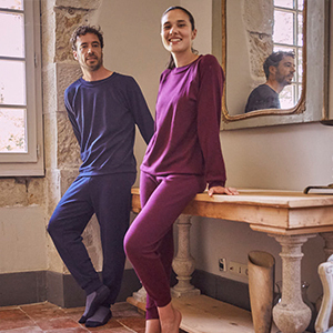 Pyjama laine mérinos femme