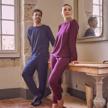 Pyjama laine mérinos femme