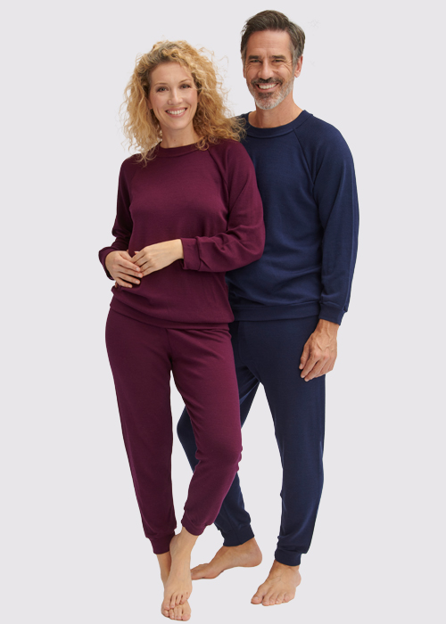 Pyjama laine mérinos homme