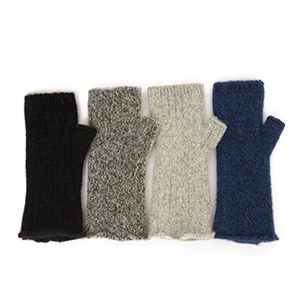 Mitaines yack mohair et soie mixtes