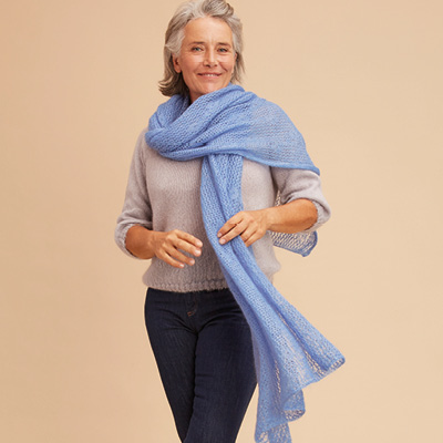 Étole séduction laine mohair et soie pour femme 