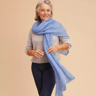 Étole séduction laine mohair et soie pour femme