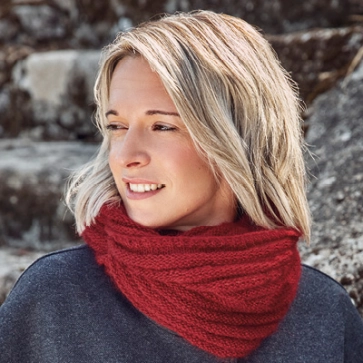 Snood laine mohair et soie pour femme 