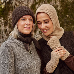 Écharpe en laine yack pour femme