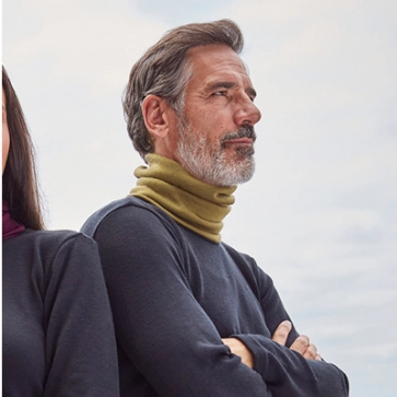 Tour de cou laine mérinos pour homme