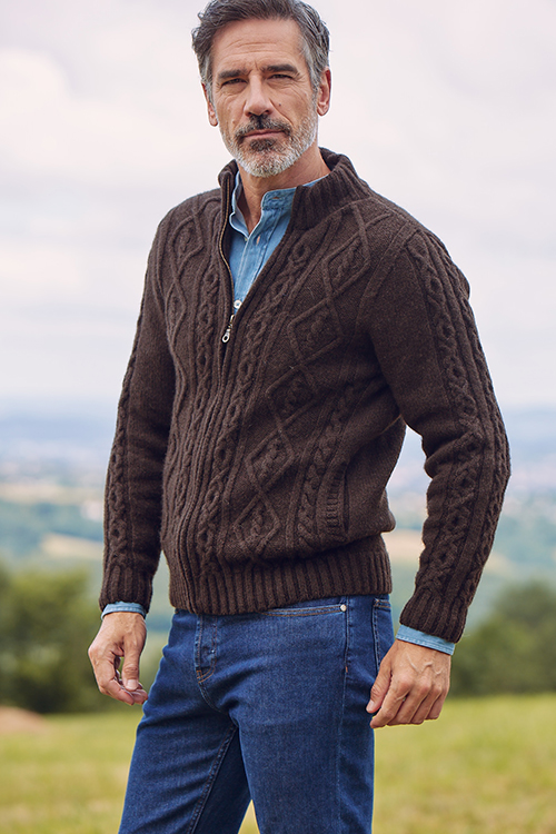 Veste laine yack pour homme