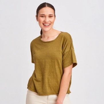 T-shirt en lin pour femme