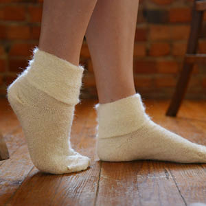 Chaussons chauds mohair