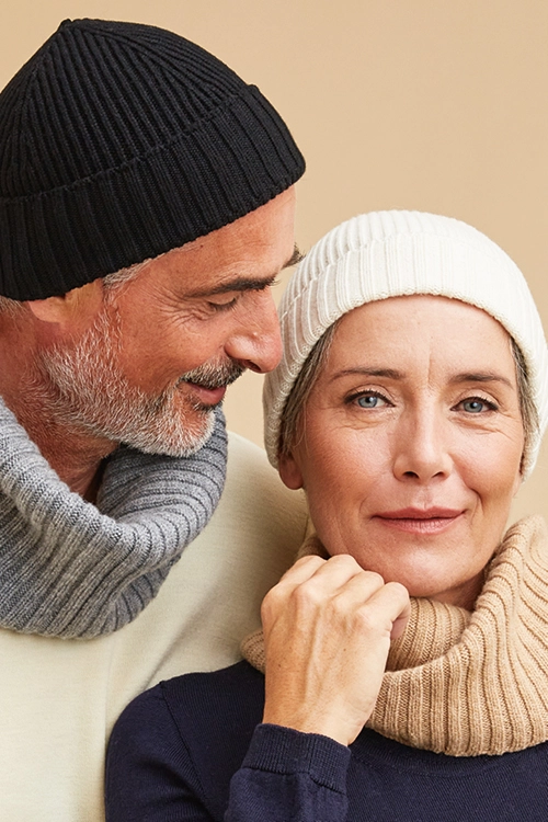 Bonnet laine cachemire femme