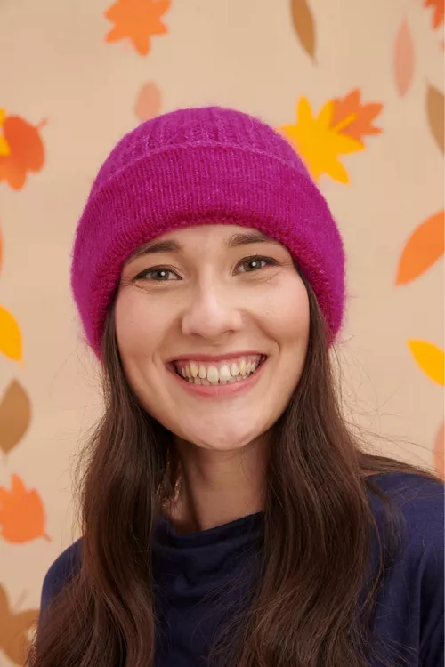 Bonnet laine à revers