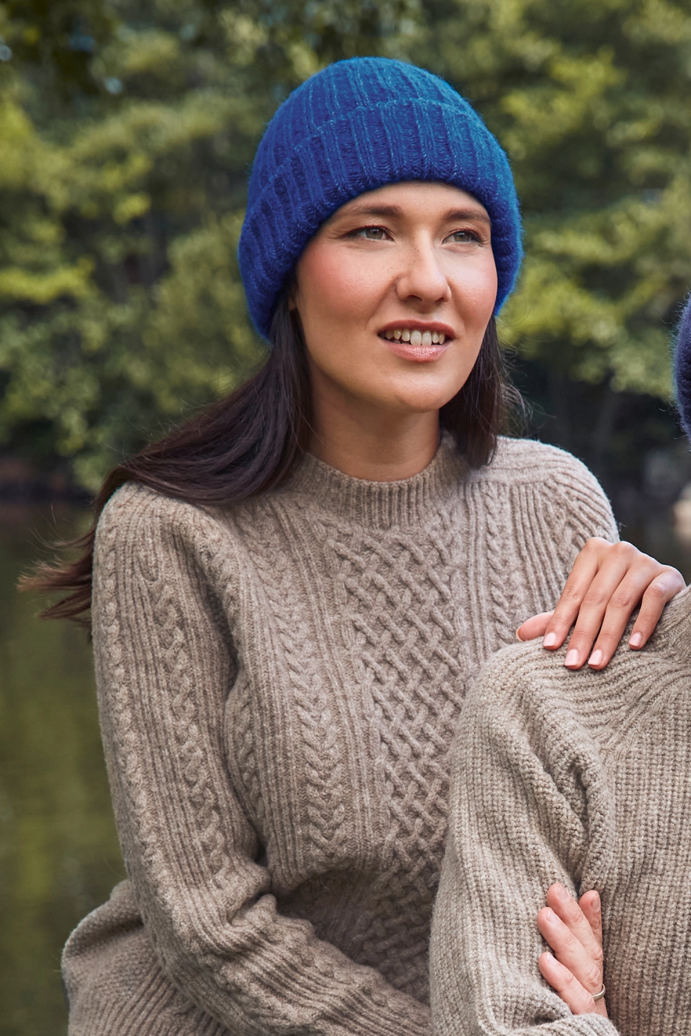 Bonnet laine mohair femme