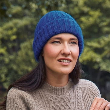 Bonnet laine mohair femme