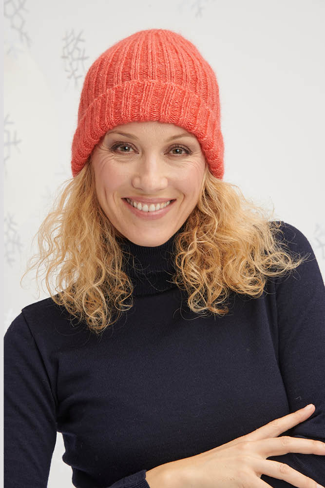 Bonnet laine mohair soie femme bo noel C