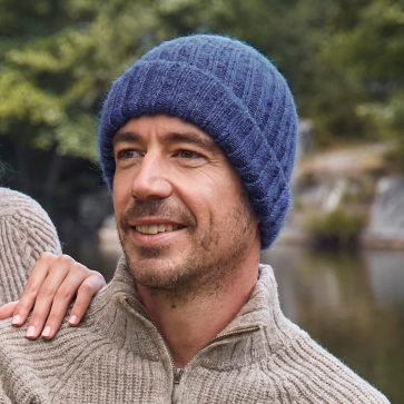 Bonnet laine mohair homme