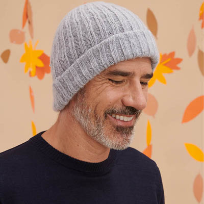 Bonnet laine mohair homme