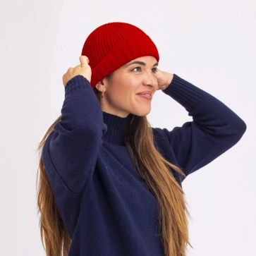 Bonnet laine recycl&eacute;e Charlie pour femme