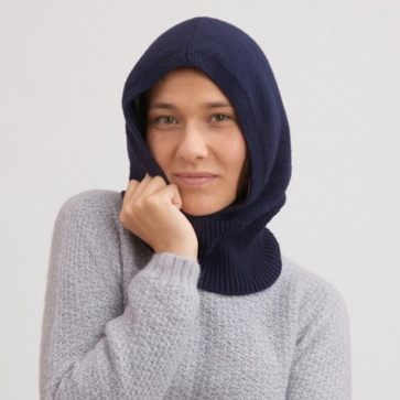 Cagoule en laine recycl&eacute;e Claude