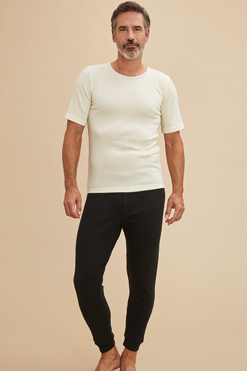 Caleçon laine mérinos ouvert pour homme