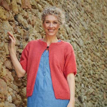 Gilet en laine mohair et soie