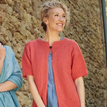 Gilet en laine mohair et soie