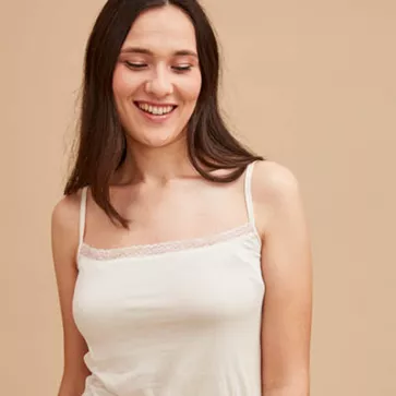 Caraco soie en dentelle