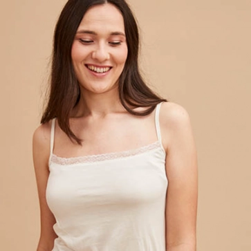 Caraco soie en dentelle