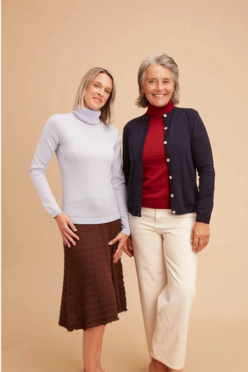 Cardigan à poches laine mérinos pour femme