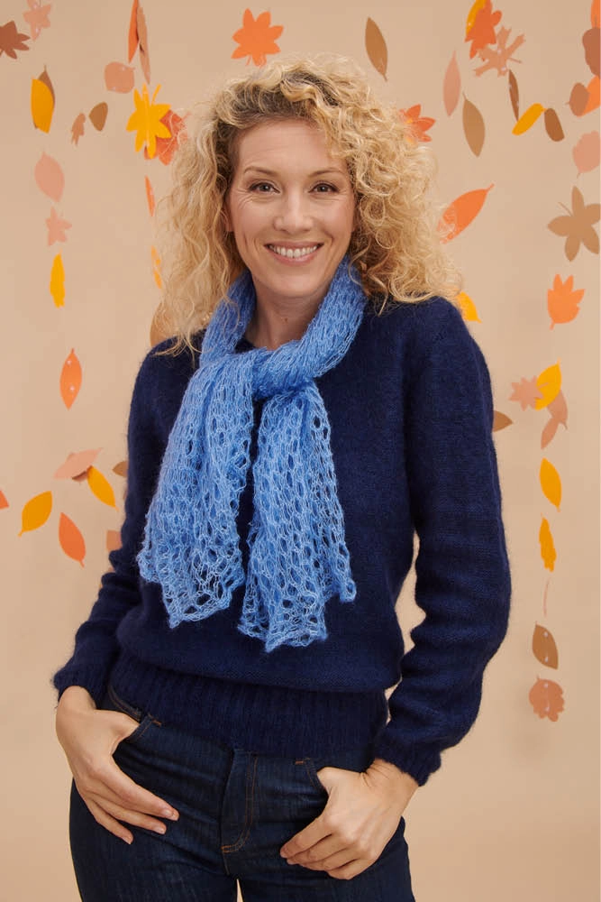 Carre foulard laine mohair et soie carre G