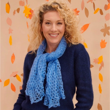 Carré laine mohair et soie pour femme