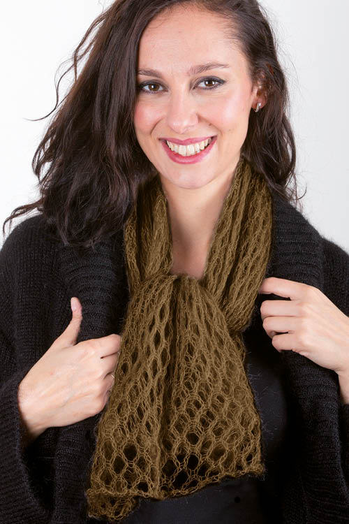 Carré laine mohair et soie Bonnes affaires