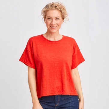 T-shirt en lin pour femme