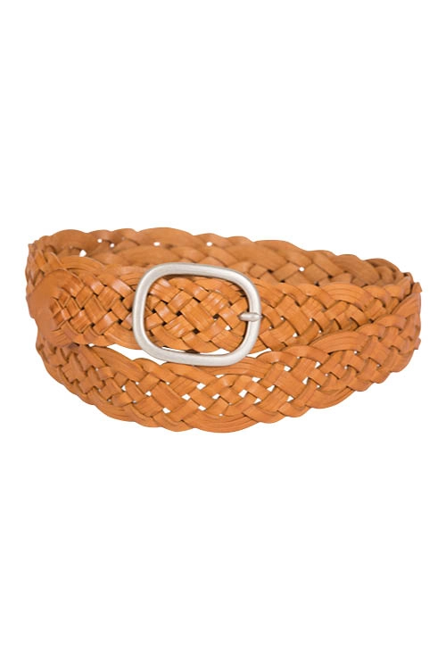 Ceinture cuir tressée  