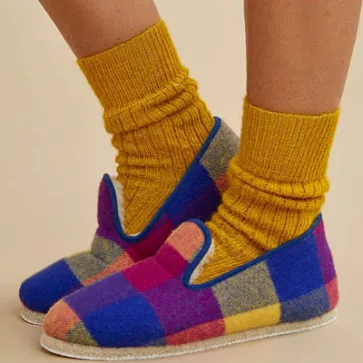 Charentaises mohair et laine