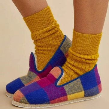 Charentaises mohair et laine