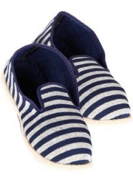 Pantoufles Coton légères Rayées