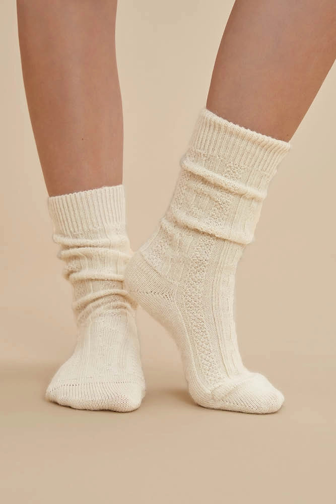 Chaussettes Lurex À Côtes Epice - Chaussettes femme tricotées en France - Bleuforêt Chaussettes Lurex À Côtes Epice - Chaussettes femme tricotées en France - Bleuforêt